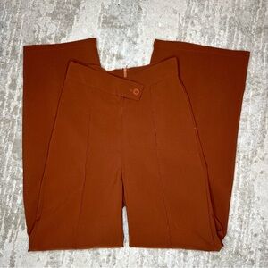 Wide Leg High Waisted Business Casual Pants